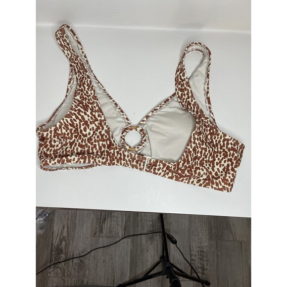 Old Navy Women’s  O-Ring Bikini Swim Top Large Padded Strap Giraffe Print - Picture 5 of 8